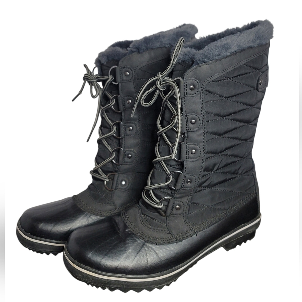 JBU by Jambu Lorna Encore Winter Boots Black Women's Size 8M Water Resistant